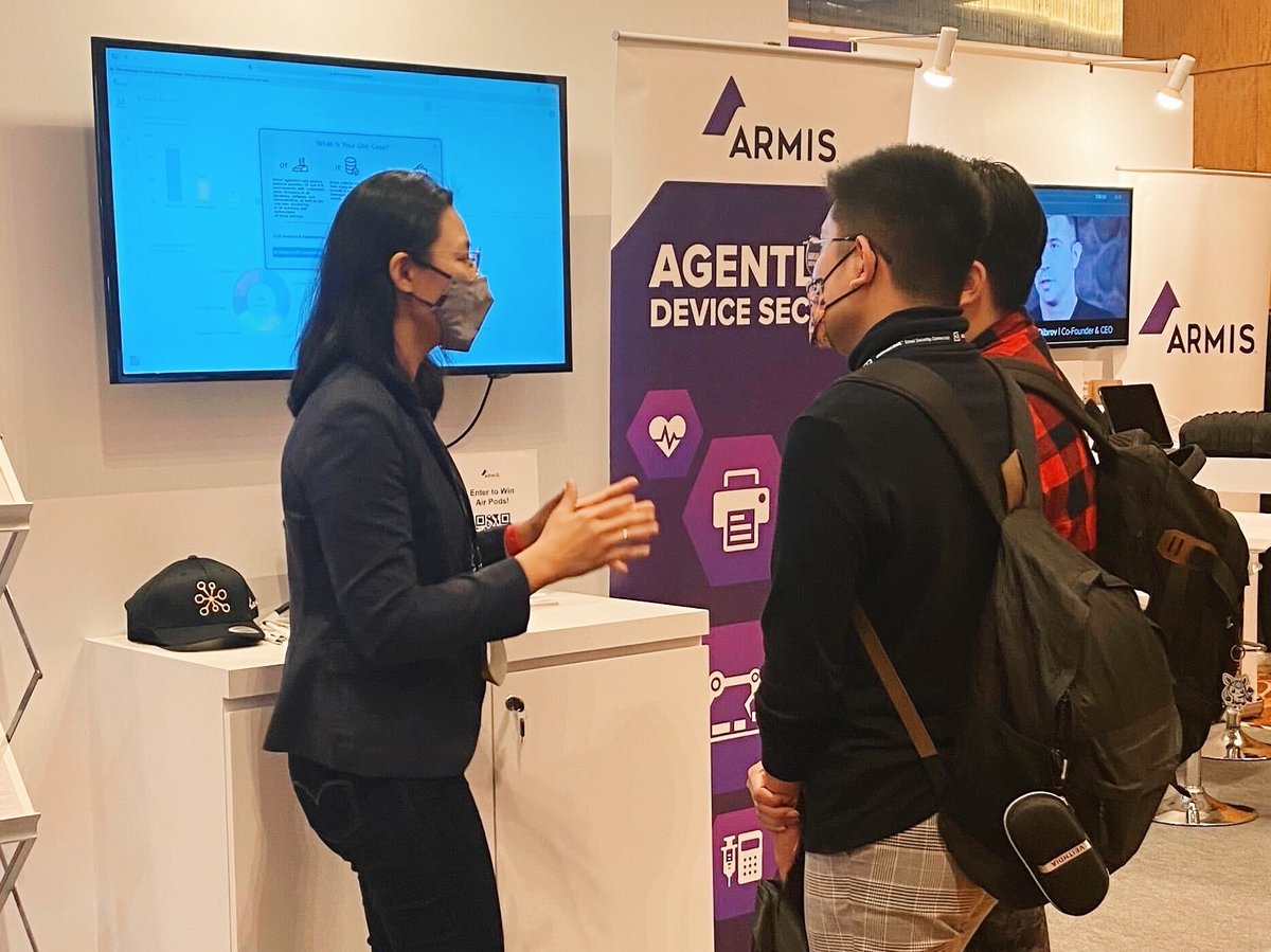 ArmisSecurity's tweet image. The #Armis team are at #BlackHatAsia and have been giving demos of the Armis #Agentless Device #Security Platform. At Black Hat? Stop by booth #CO1 and speak with us. About Black Hat: ow.ly/Eyao50J66FA 
#BLACKHAT #BHASIA #OT #ICS #cybersecurity #Cyberassetmanagement #IoMT