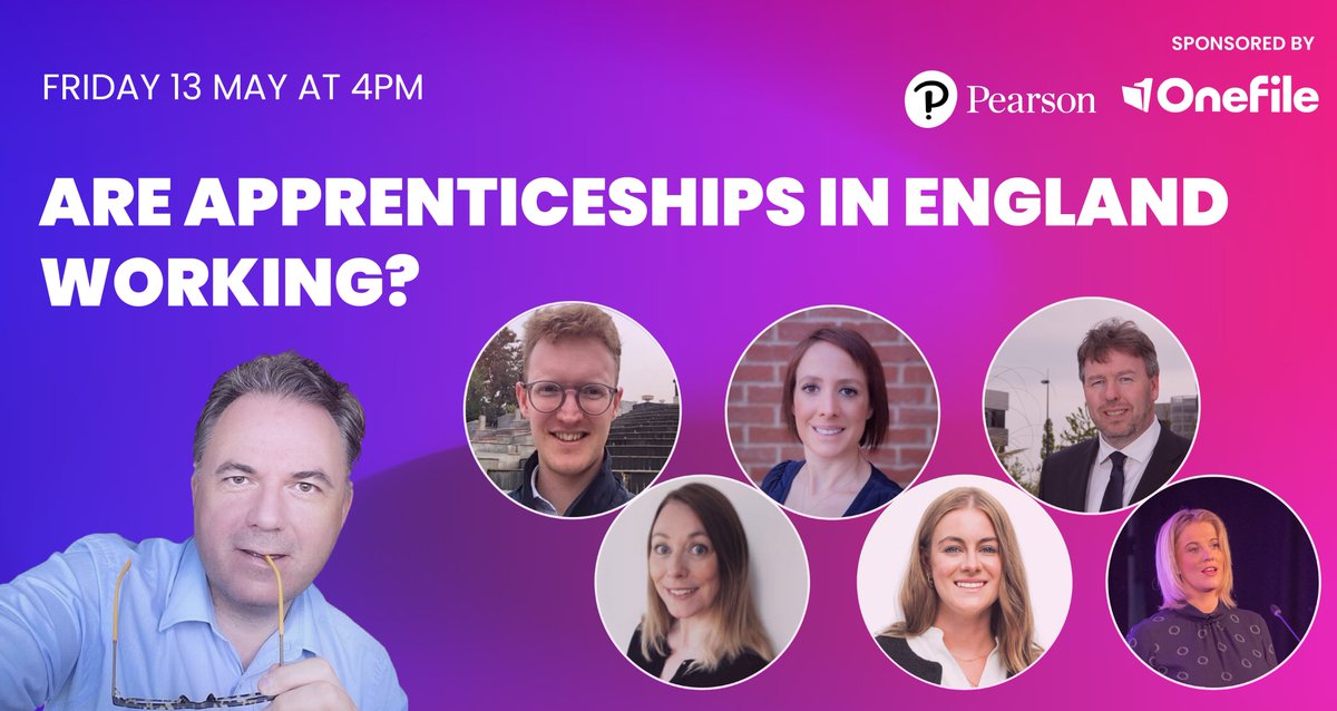 Skills World Live (@skillsworldlive) on Twitter photo 🎙️ Are apprenticeships in England working?
On tomorrow's show <a href="/TomBewick/">Tom Bewick</a> speaks to <a href="/TEMSmith/">Tim Smith</a> Emily Austin (CEO of <a href="/AssocApprentice/">Association of Apprentices</a>) <a href="/msnaomiphillips/">Naomi Phillips</a> <a href="/cescafraser/">Francesca Fraser</a> <a href="/TerryFennell1/">Terry Fennell</a> <a href="/Innovate_MD_/">Charlotte Bosworth</a>
Tune into <a href="/FENews/">FE News</a> tomorrow at 4pm 👉 fenews.co.uk 🎙️ Are apprenticeships in England working?
On tomorrow's show <a href="/TomBewick/">Tom Bewick</a> speaks to <a href="/TEMSmith/">Tim Smith</a> Emily Austin (CEO of <a href="/AssocApprentice/">Association of Apprentices</a>) <a href="/msnaomiphillips/">Naomi Phillips</a> <a href="/cescafraser/">Francesca Fraser</a> <a href="/TerryFennell1/">Terry Fennell</a> <a href="/Innovate_MD_/">Charlotte Bosworth</a>
Tune into <a href="/FENews/">FE News</a> tomorrow at 4pm 👉 fenews.co.uk
