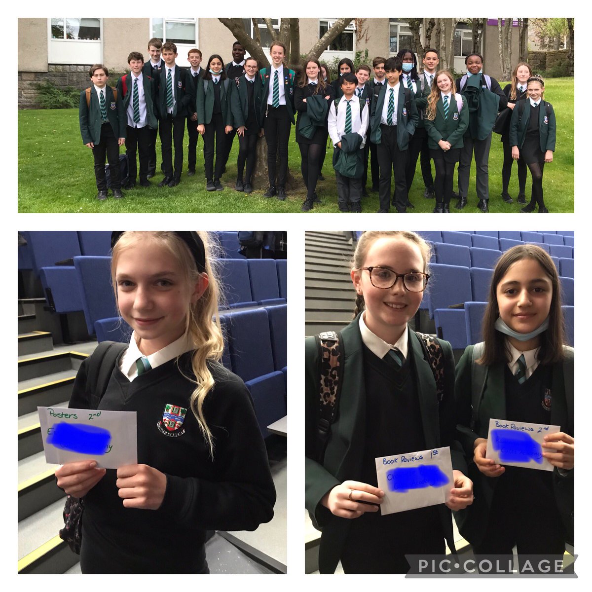 CultsAcadLib's tweet photo. 1E had a great afternoon @GrampBookAward ceremony.Great book &amp; writing talk with super authors.Fabulous to get back to real life events. Congrats to our 3 comp winners and to @SueWallman for her winning book, I know you did it. #teamcults #schoollibraries #reading https://t.co/V1RkLiNHXr