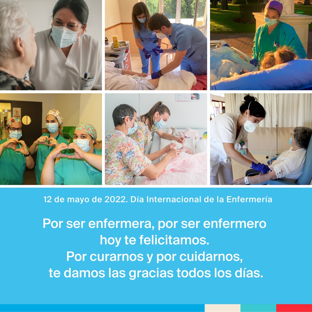 Por ser enfermera, por ser enfermero hoy te felicitamos. 
Por curarnos y por cuidarnos, te damos las gracias todos los días.
12 de mayo, #DiaInternacionaldelaEnfermeria