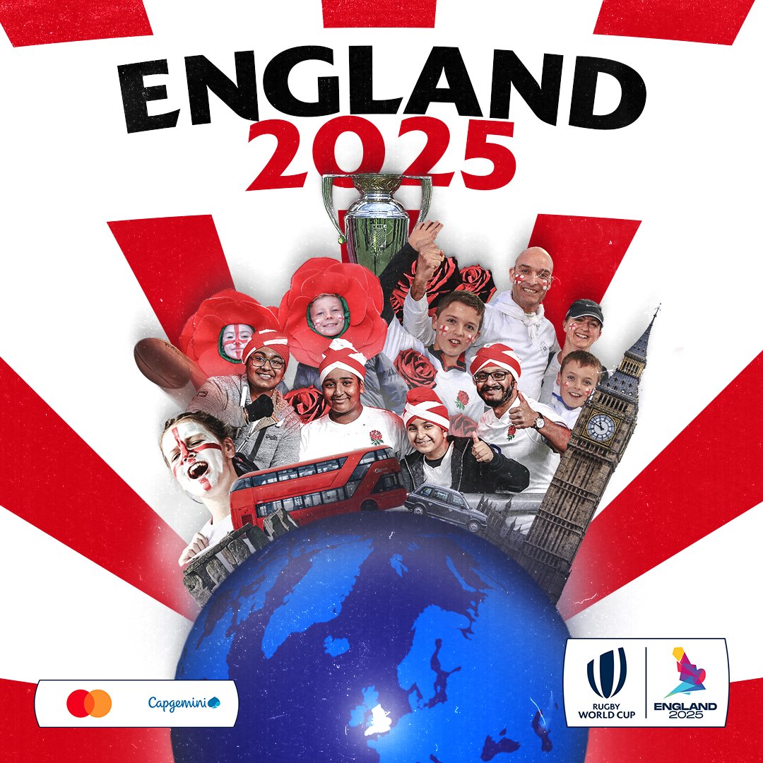 rugbyworldcup's tweet photo. 🏆 Taking the game back to where it all began 

📍 Destination England for #RWC2025 

@EnglandRugby | #RWCAnnouncement https://t.co/40cLA24uQz