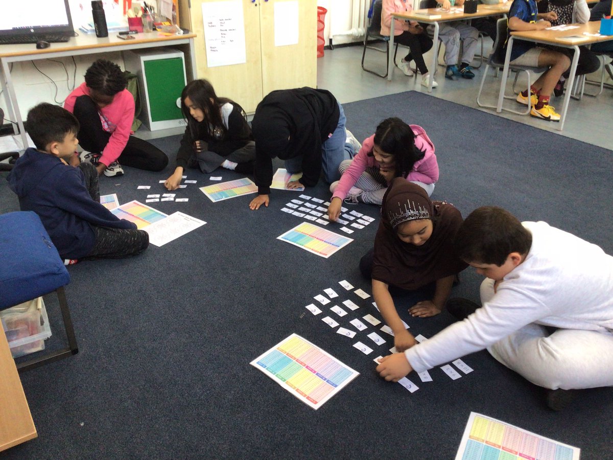 Using memory and matching games to practise our times tables.