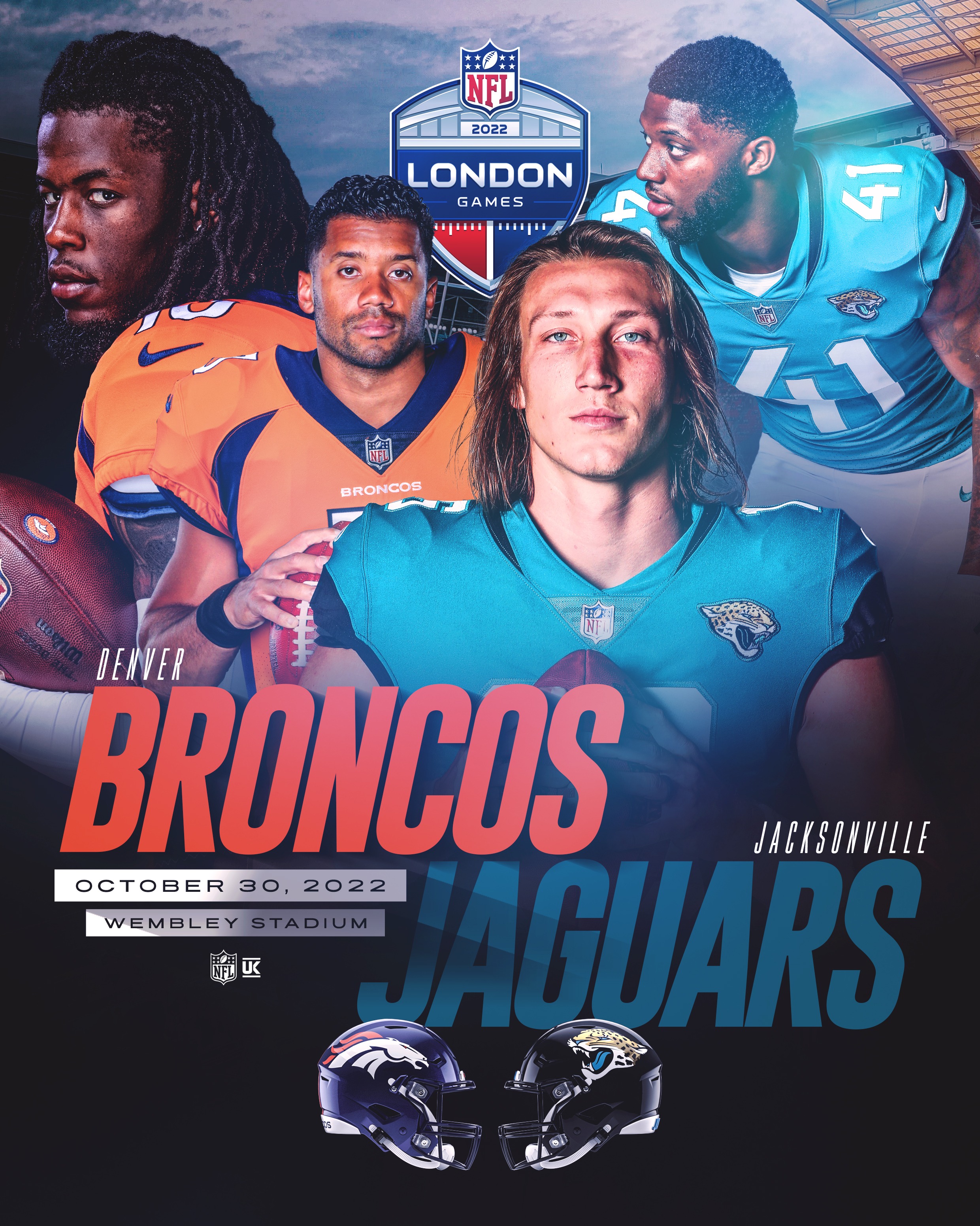 NFL UK on X: 'Heading Wembley way in October! @Broncos ⚔️ @Jaguars   / X