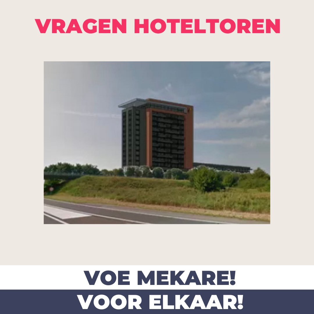 VRAGEN NIELS OVER HOTELTOREN VAN DER VALK GOES

@KampstraNiels gaat vanavond vragen stellen in de gemeenteraad. Niels gaat vragen wat het college zal gaan doen aan de ruimtelijke inpassing van de toren en vragen of het college in gesprek wil met de gemeente Goes. 

#voemekare💪🏻💚
