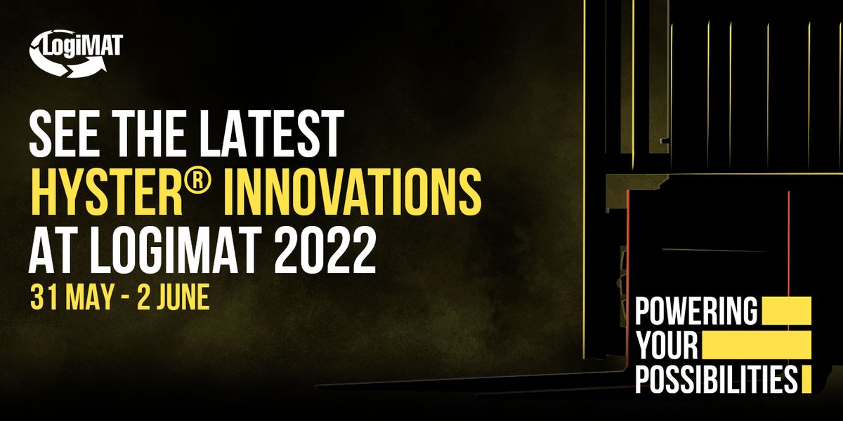 HysterEurope's tweet image. The expert team from Hyster, backed by the power of Hyster dealers from the DACH region, will be on hand at LogiMAT to introduce you to our new lift truck series. Don’t miss out. Book a meeting now. loom.ly/FVKXGEo #hyster #poweringyourpossibilities #LogiMAT22 #forklift