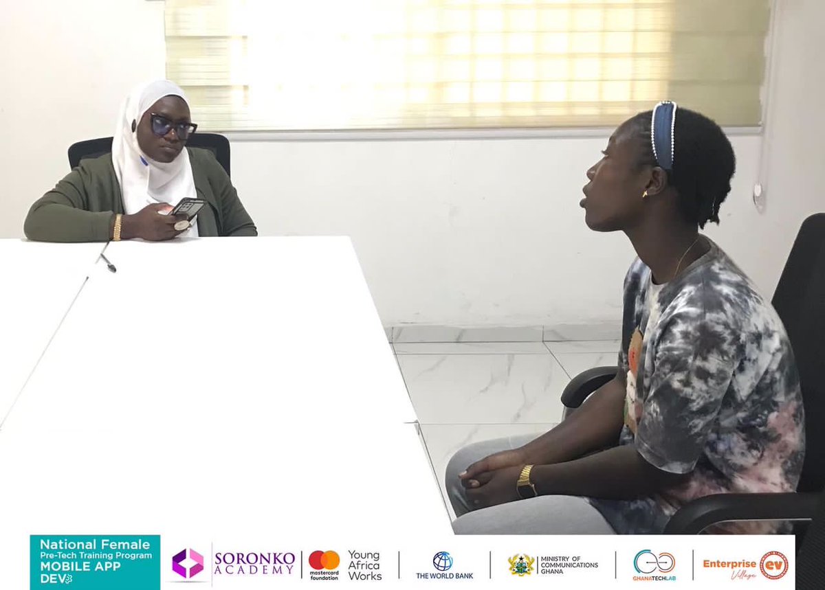 EVhubaccra's tweet image. Interviews for the upcoming National Female PreTech Training Program in Data Science and Analytics commenced today. They assured us maximum commitment to the training once it begins.
#GTLImpact
#PreTechtraining
#DataScienceAndAnalytics
#YoungAfricanWorks
#soronkoimpact