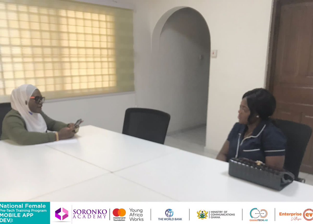 EVhubaccra's tweet image. Interviews for the upcoming National Female PreTech Training Program in Data Science and Analytics commenced today. They assured us maximum commitment to the training once it begins.
#GTLImpact
#PreTechtraining
#DataScienceAndAnalytics
#YoungAfricanWorks
#soronkoimpact