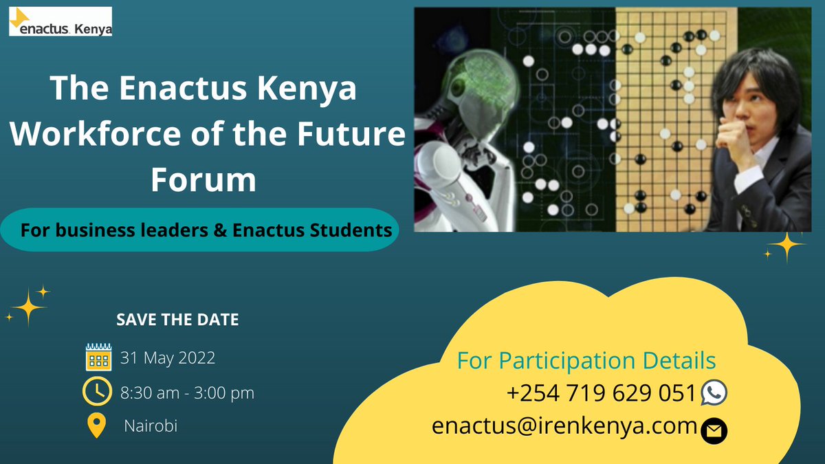 Matters #Workforce #Skills #Employment we have a date! <a href="/EnactusKenya/">Enactus Kenya</a> participants from <a href="/EnactusUonbi/">Enactus ||University of Nairobi||</a> <a href="/enactus_uoe/">Enactus UoE</a> <a href="/EnactuskenyaU/">EnactusKenya Taita Taveta University</a> <a href="/EnactusKeMU/">EnactusKeMU(Nairobi)</a> <a href="/enactusmaseno/">Enactus Maseno</a> <a href="/enactusjooust/">Enactus Jooust</a> <a href="/EnactusMoiAnnex/">Enactus Moi Annex Campus</a> @EnactusEgerton ...+++ Powered by <a href="/IRENKenya/">IREN Kenya</a>