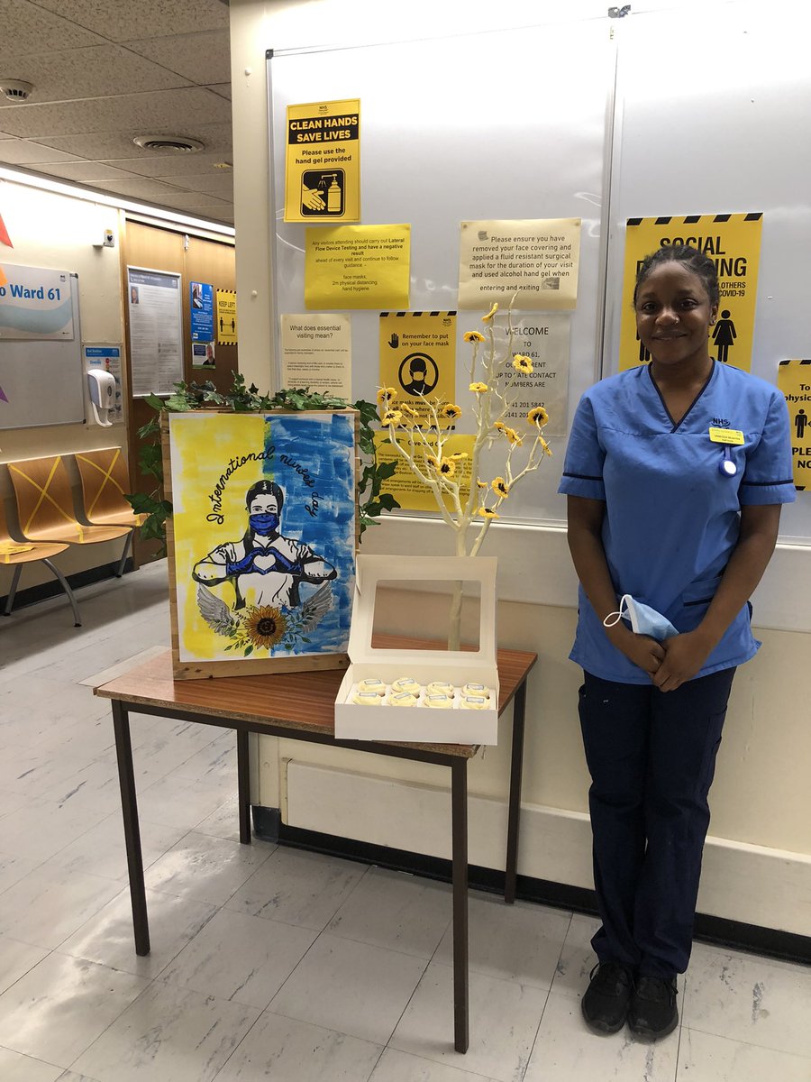 Celebrating IND in GRI Ortho, Vanessa one of our fabulous 2021 NQNs. Love this team #IND2022 #VoiceToLead #BestOfNursing #NursesDay #Nurses22 <a href="/NHSGGC/">NHS Greater Glasgow and Clyde</a> <a href="/smlmyers/">patricia myers</a> <a href="/MariaBoothroyd/">Maria Boothroyd</a>