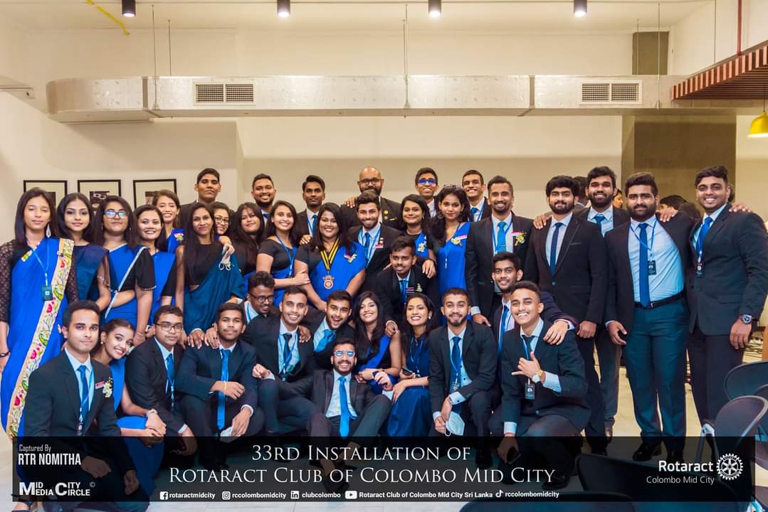 ClubColombo's tweet photo. The 33rd Installation Ceremony of Rotaract Club of Colombo Mid City was successfully concluded on 10th of January 2022 at DHPL Auditorium Colombo.

We extend our heartily thanks and appreciate all of you for joining with us to grace this ceremony. https://t.co/cxfjx2hF4I