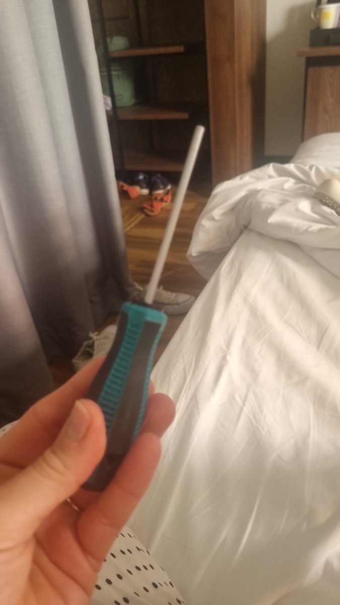 So can any of the <a href="/PeerlessAVEU/">Peerless-AV EMEA</a> party crew explain why I woke up with a screw driver!? #avtweeps #ISE2022