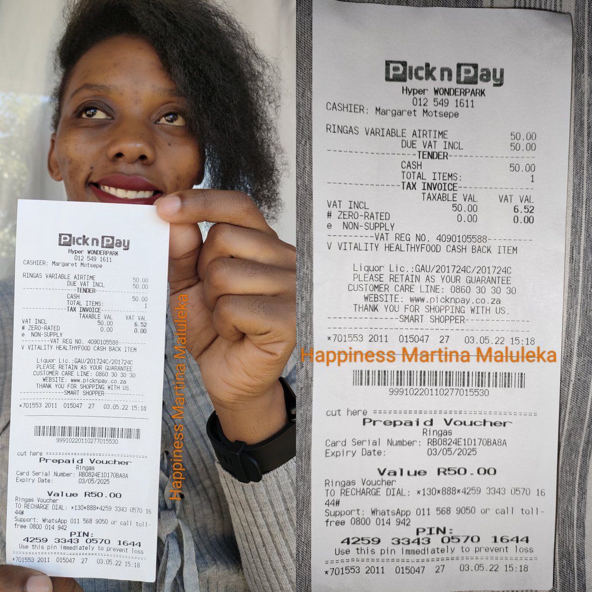 HappinessMart11's tweet photo. @Ringas_SA @PicknPay #Ringas 
#PicknPay
#PicknPayExpress
#BluPickRingas
@Ringas_SA https://t.co/TWUhk5NXHT
