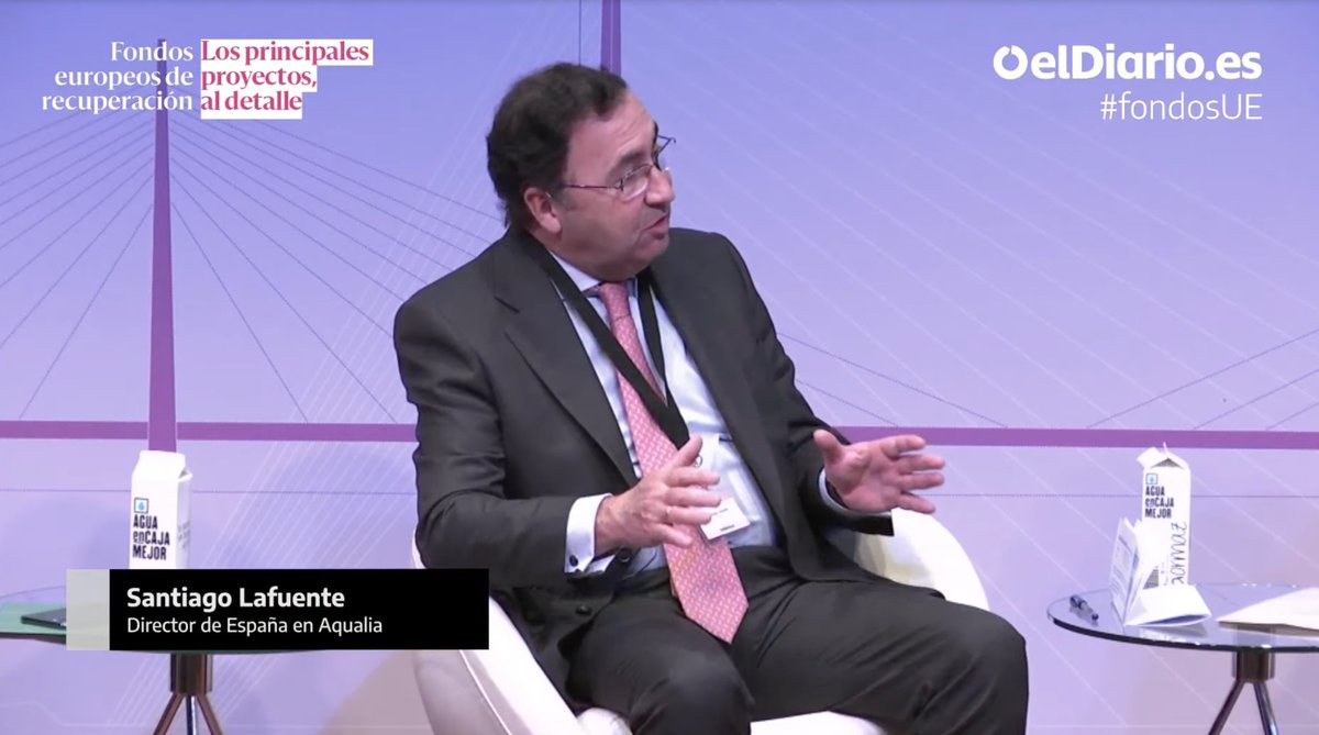 aqualia's tweet photo. 🎙️Santiago Lafuente: "La mejor forma de tener más #agua es aprovechar el agua que tenemos. En #Aqualia vemos el agua urbana en su #globalidad, como un todo único. A través de la #digitalización es posible". Como referencia, el caso de #Denia. ¿Lo conoces?
https://t.co/MvmMV7dusU https://t.co/Noaulm1k8o