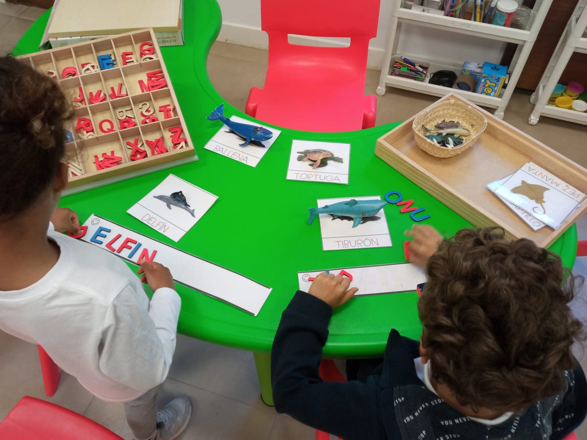 QuererF's tweet photo. Learning vocabulary from literacy in a manipulative way and with an intuitive structure, allows children to be more independent in their work. Know more about @FundacionQuerer's special ed. school for children with language disorders: https://t.co/DmcVWna8WH https://t.co/SWitttEHGY