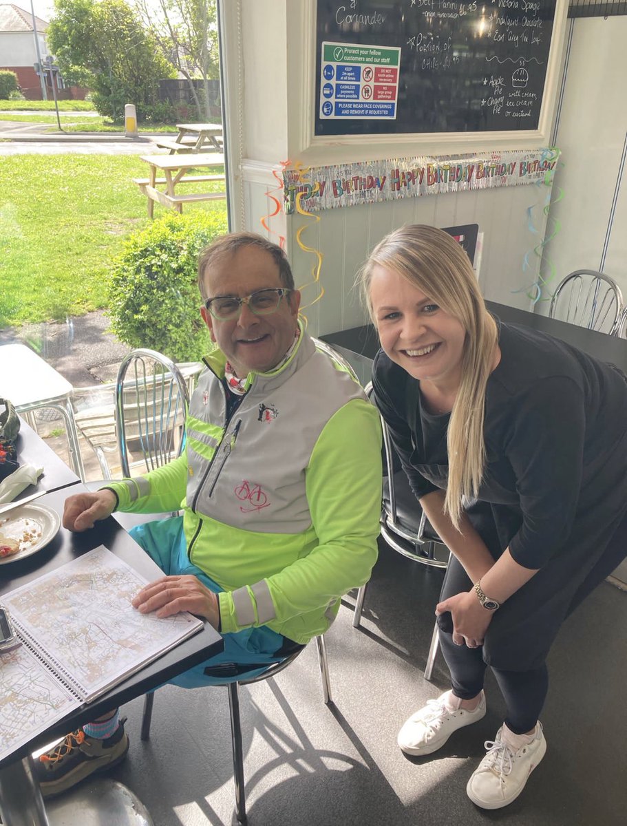TootsiesIce's tweet photo. Wonderful to see the fabulous @TimmyMallett at Tootsies today for breakfast… posing with our lovely manager Tanya 🥰🥰 https://t.co/NpD0drypfP