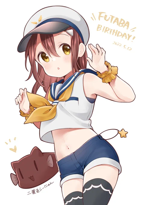 今日は二葉の誕生日です🎊
オンラインくじのマリンルックが可愛すぎたので、色違いを着せちゃいました⚓
#slowloop
#福元二葉 