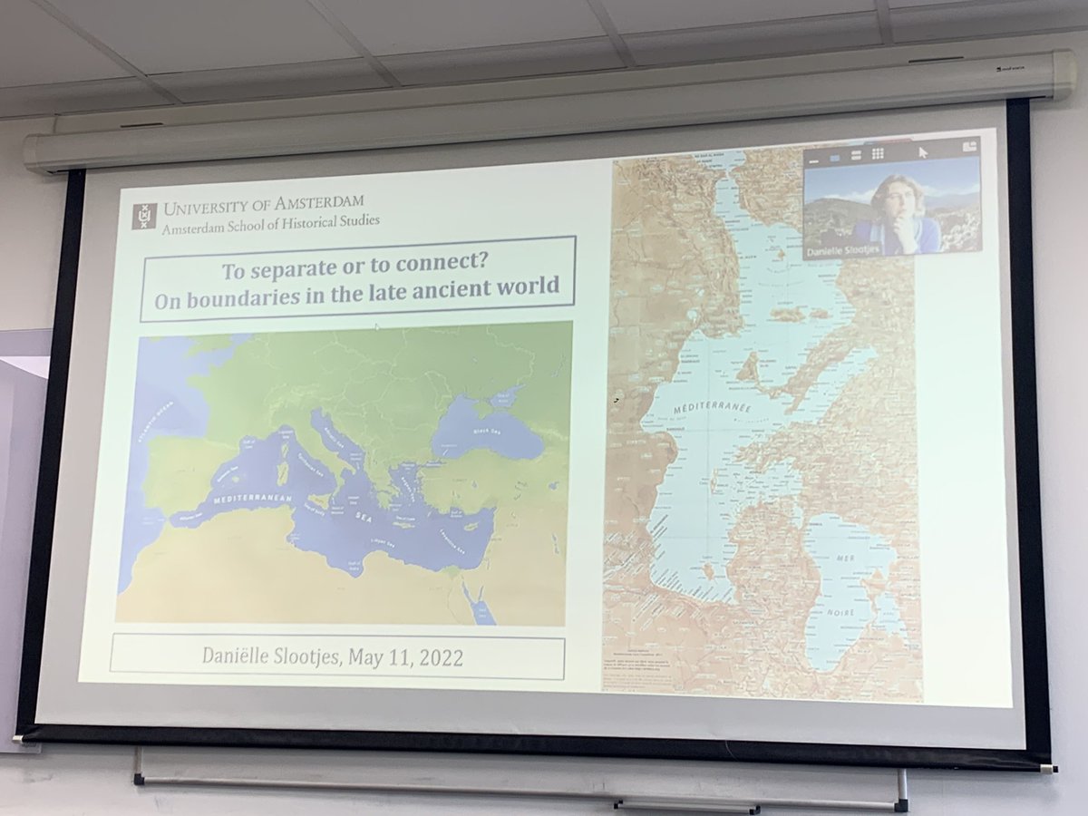stros006's tweet photo. I really enjoyed last evenings seminar delivered by Prof Slootjes for CLARC’s (@CLARC33846234) keynote seminar. Some really interesting ideas on how to approach, define, and research #LateAntique #Borders and #Frontiers
Best bit #NoRightWay + lots of different approaches to take! https://t.co/qjk0P43RZn
