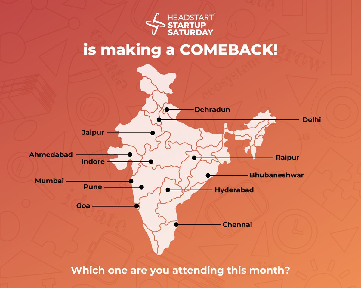 The offline underdog story is back 

No more of typing a description out on Zoom/ Google meet and then realising this would be much easier in person. Offline Startup Saturday is back and is coming to every major city, which one are you attending ?