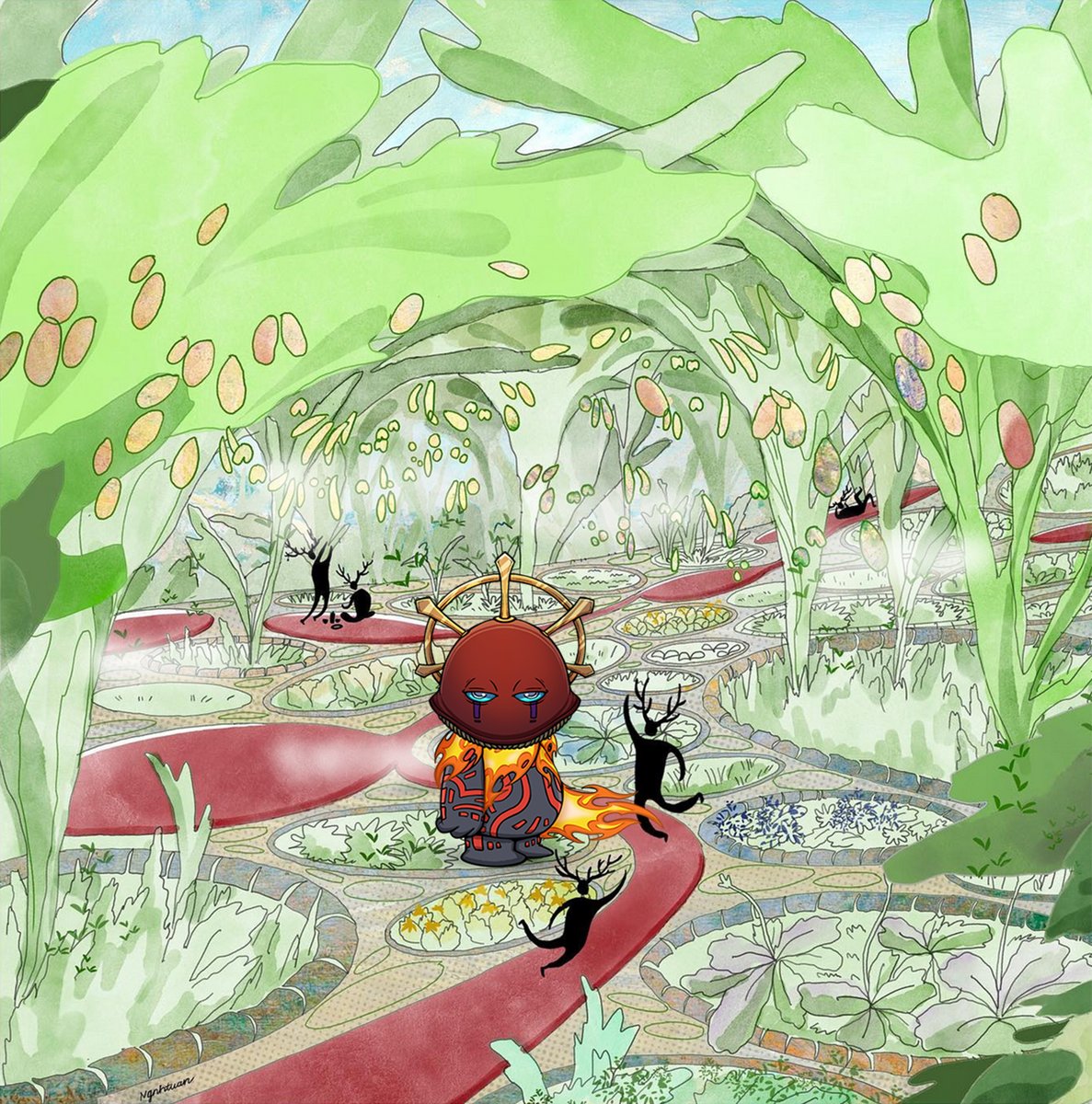 Our Koda seems to have taken a liking to the space and would like to invite more friends.

Like ❤️, RT ♻️ and join our Discord 🍃 to say hi!

🔑Key of Memories (WL) to those who bring the good vibes!

It's hot in there but we promise he won't burn you! 🔥
