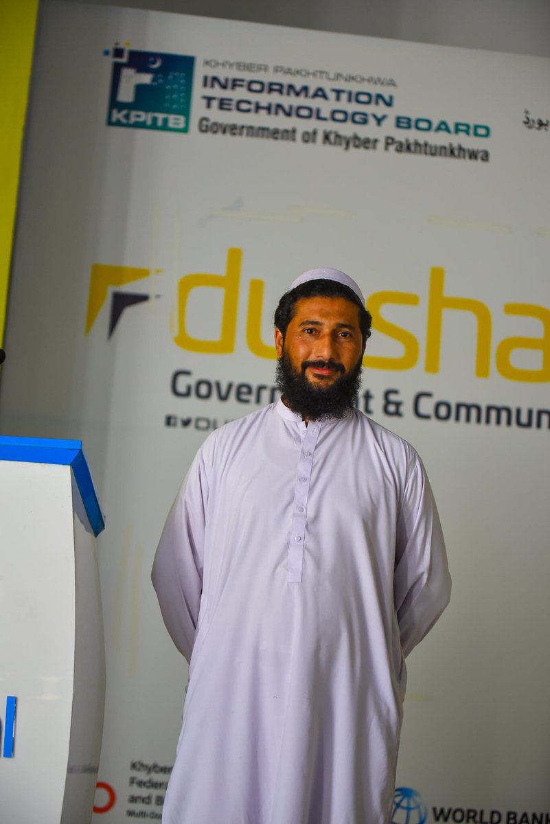 CodeforPakistan's tweet photo. Najeeb is a stand-out character. I first met him during our #GovTechHackathon in Oct, but I didn’t truly know the real scope of his story until @ankahibaat1 from our team reached out to learn more about his journey from a village in #Waziristan to complete IT Pro in #Peshawar. https://t.co/u09UArAcnC