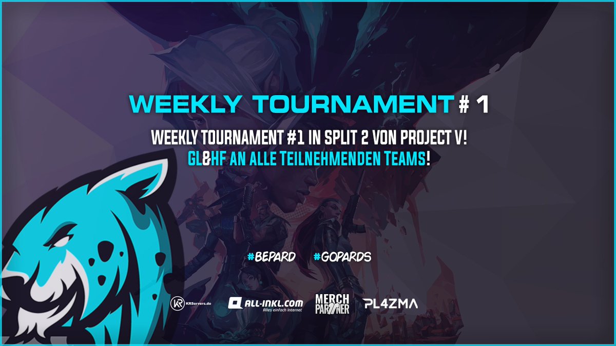 Snowpards_eu's tweet photo. Hey Pards,

unser Valorant #ROAR TEAM nimmt heute um 18 Uhr am @projectvgg weekly tournament #1 teil!

GL&amp;HF an alle teilnehmenden Teams!🎉

#GOPARDS #BEPARD https://t.co/1RJiTrEzRt