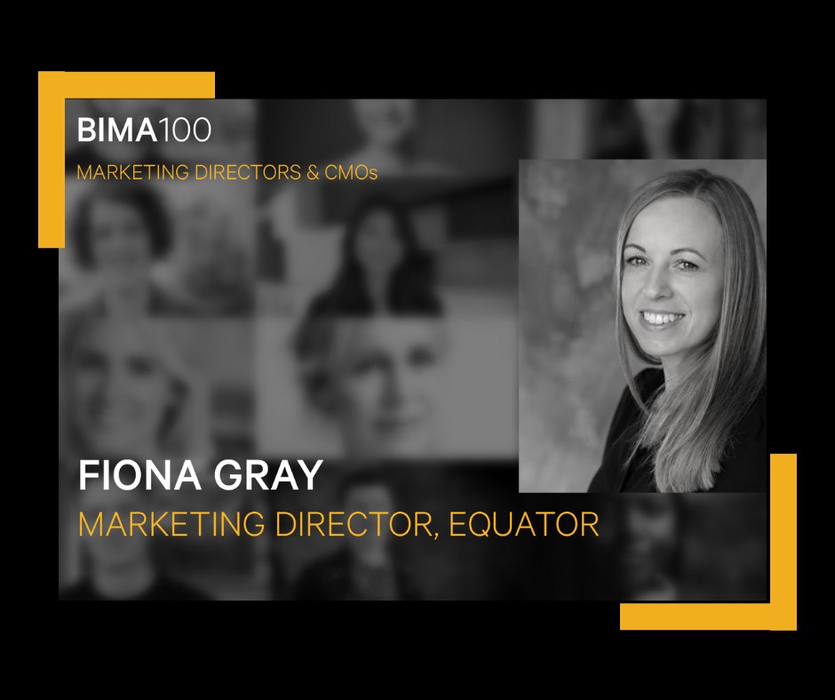 equatoragency's tweet photo. It's a very proud moment for the Equator team this month as our Marketing Director, @fi_gray_, has been awarded a spot on this years #BIMA100 👏🏼

@BIMA recognises the industry’s most influential people and we’re incredibly proud of Fiona for receiving this well-deserved honour 🌟 https://t.co/q33qrOm30P