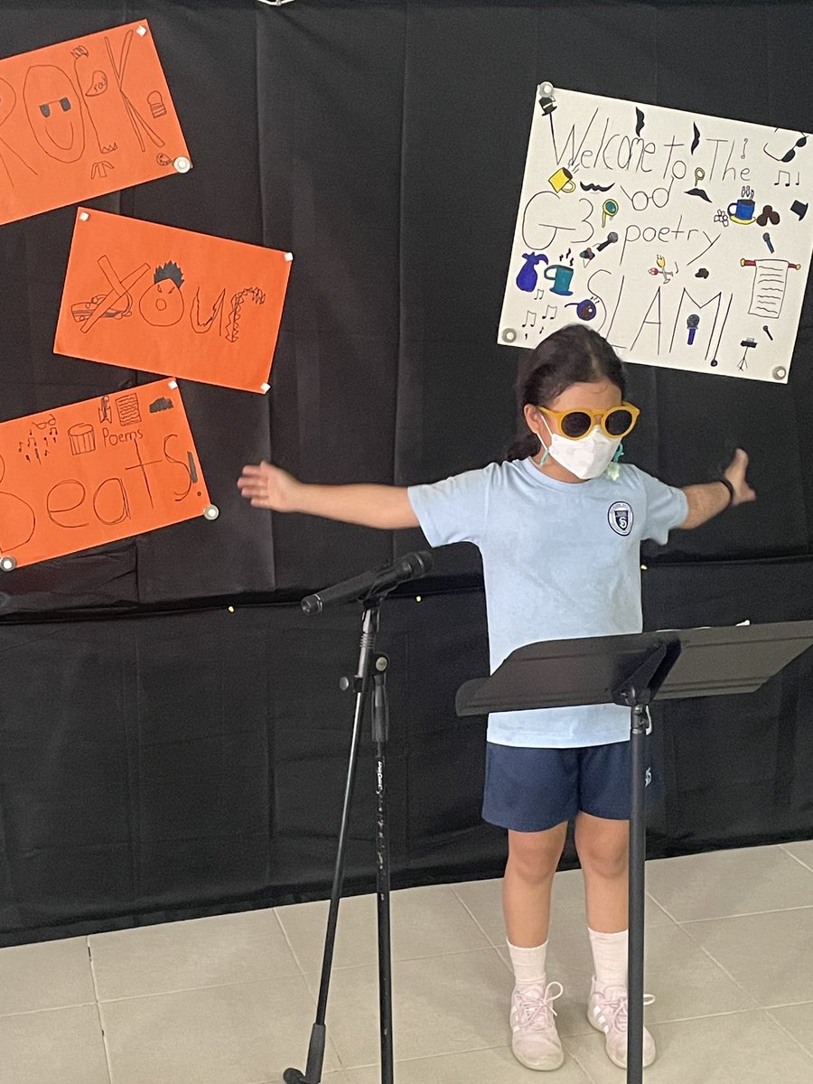 AshleyKSawyer's tweet photo. Doesn’t get much better than a Poetry Slam as a writing celebration. These G3 Beats know how to throw it down. @ssischool https://t.co/GWr0AKHTbu
