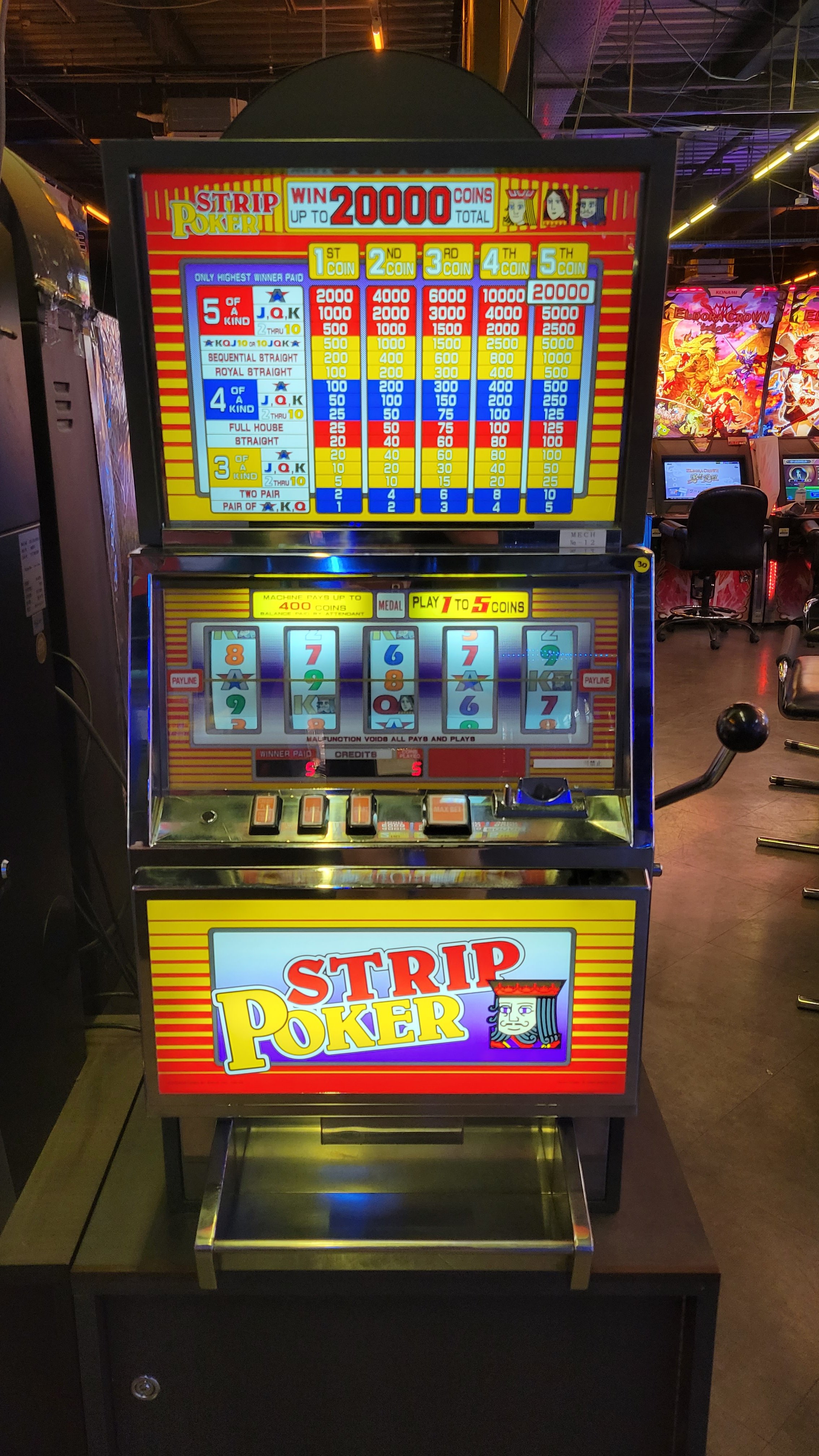 メダルゲーム 装飾セット 初の国産メダルゲーム機：シルバーフォールズ - オールド