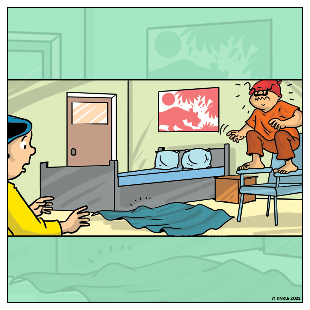 TinkleMagazine's tweet photo. Shambu has decided to lock himself in his room. What made him take this drastic decision? Has he left his job for good?! Find out here!
https://t.co/Mnjn7WDwce
#TinkleHeadlines #tinkle #TinkleComics #shambu #shikarishambu #stayingin #whatsgoingon #funny #readmore #findoutmore https://t.co/4xPjW6pB00