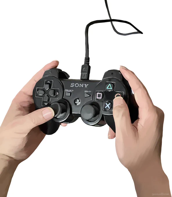 PS3の質感描いた絵🎮 