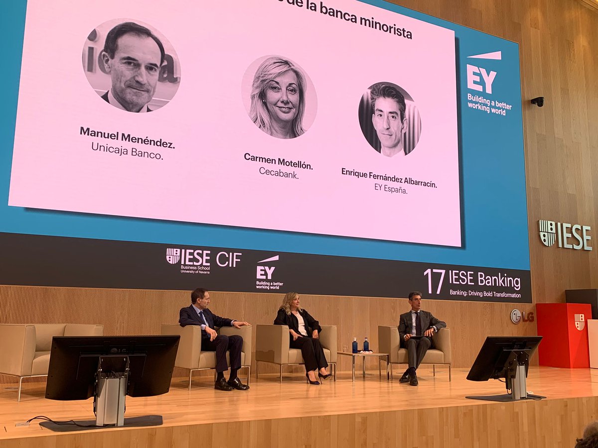 Cecabank_es's tweet photo. Ayer, Carmen Motellón de @Cecabank_es destacó durante #IESEbanking @iesebschool que “en el nuevo plan estratégico 2022-2024 la inversión en tecnología tiene un papel relevante para consolidar nuestro crecimiento, seguir mejorando el time to market y aumentar nuestra resiliencia” https://t.co/Oat58FQUDK