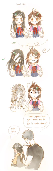 these are based off a commission! [bonus doodle] 