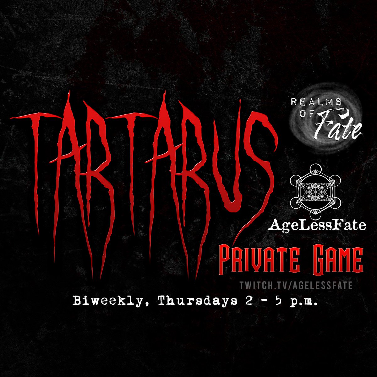 AgeLessFate's tweet photo. Interested in #evilcharacters playing through a #meatgrinder where every twist and turn is a #homebrewed #TVMA game?
Then look no further than Tartarus a privately purchased and requested #dnd5e campaign! Join me the #DungeonMaster at 2 P.M. Est. time https://t.co/vlhWtEKZxq https://t.co/oO3In9eJEd