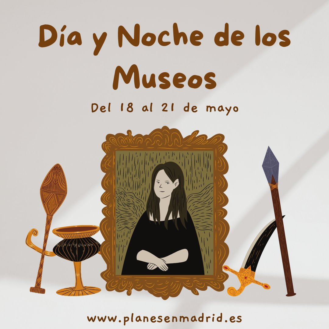 quevermadrid's tweet photo. Los Museos de la Comunidad de Madrid celebran el Día y la Noche de los Museos. Más info en: https://t.co/RXIBgM99Y7 

#madrid #quevermadrid #planesenmadrid #museos #museosmadrid https://t.co/9KTyanEz7w