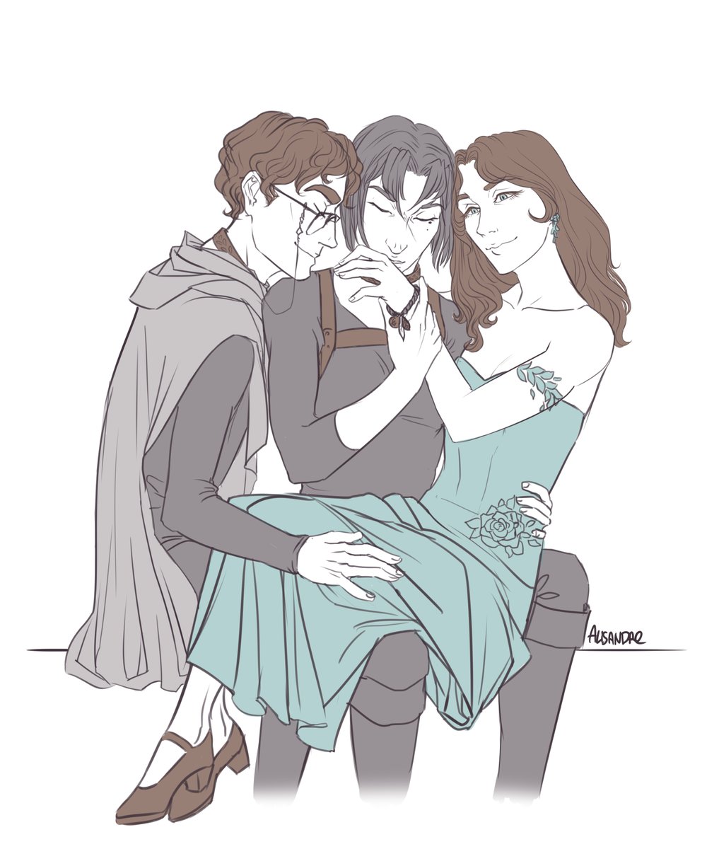 Alisandre7's tweet photo. Just look at this cute kitties 💚
comission for @ZweihanderEnder 
#GideonTheNinth #TheLockedTomb #CamillaHect #PalamedesSextus #DulcineaSeptimus https://t.co/GxpsbTsVjd