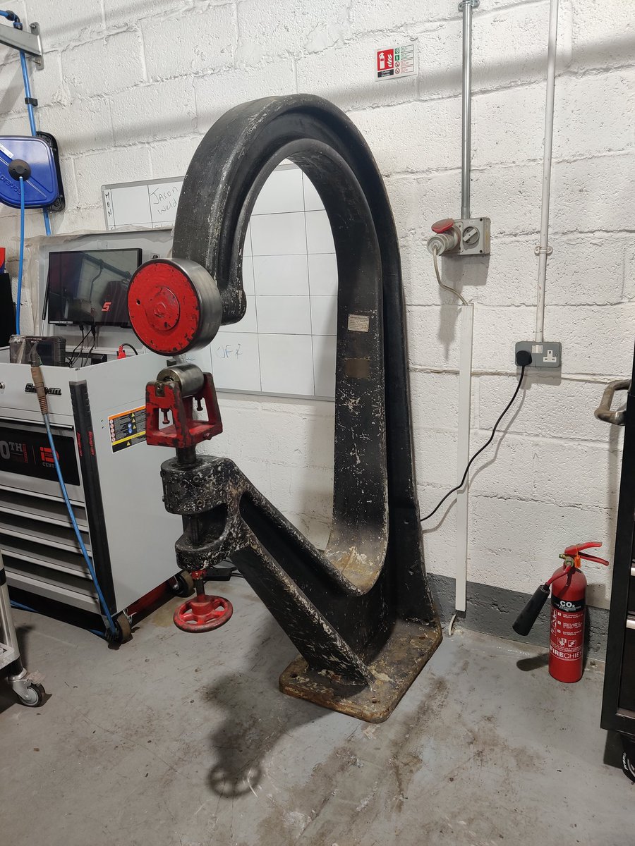 JsnLtd's tweet photo. Director Jason Sumner with our new English Wheel and his certificate for Advanced English Wheeling!! 😁😁
#EnglishWheel #Fabrication #Restoration https://t.co/Jjm75XGJZd