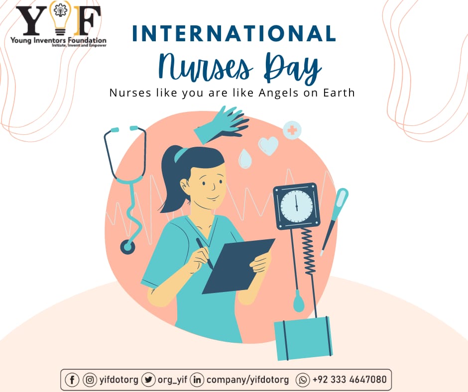 org_yif's tweet photo. ASSALAM O ALAIKUM
  
Happy International Nurses Day!
✨International Nurses Day is an international day observed around the world on 12 May each year, to mark the contributions that nurses make to society.
✨ #WeAnswerTheCall.
Regards: Young Inventors Foundation. https://t.co/KToMwaPYC8