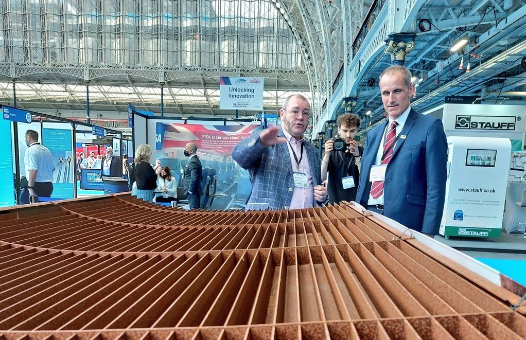 railindustry's tweet photo. Thanks Shadow Business Minister @Bill_Esterson for visiting #RIAmembers today @Railtex.

Some fascinating products on display from @GrammBarriers, @ADCommsUK, @BritishSteelUK, @HitachiEurope, @1bigcircle, @ThalesUK, @telent_UK, @HSRsolutionsUK and more! https://t.co/zvY3HRb4Fl