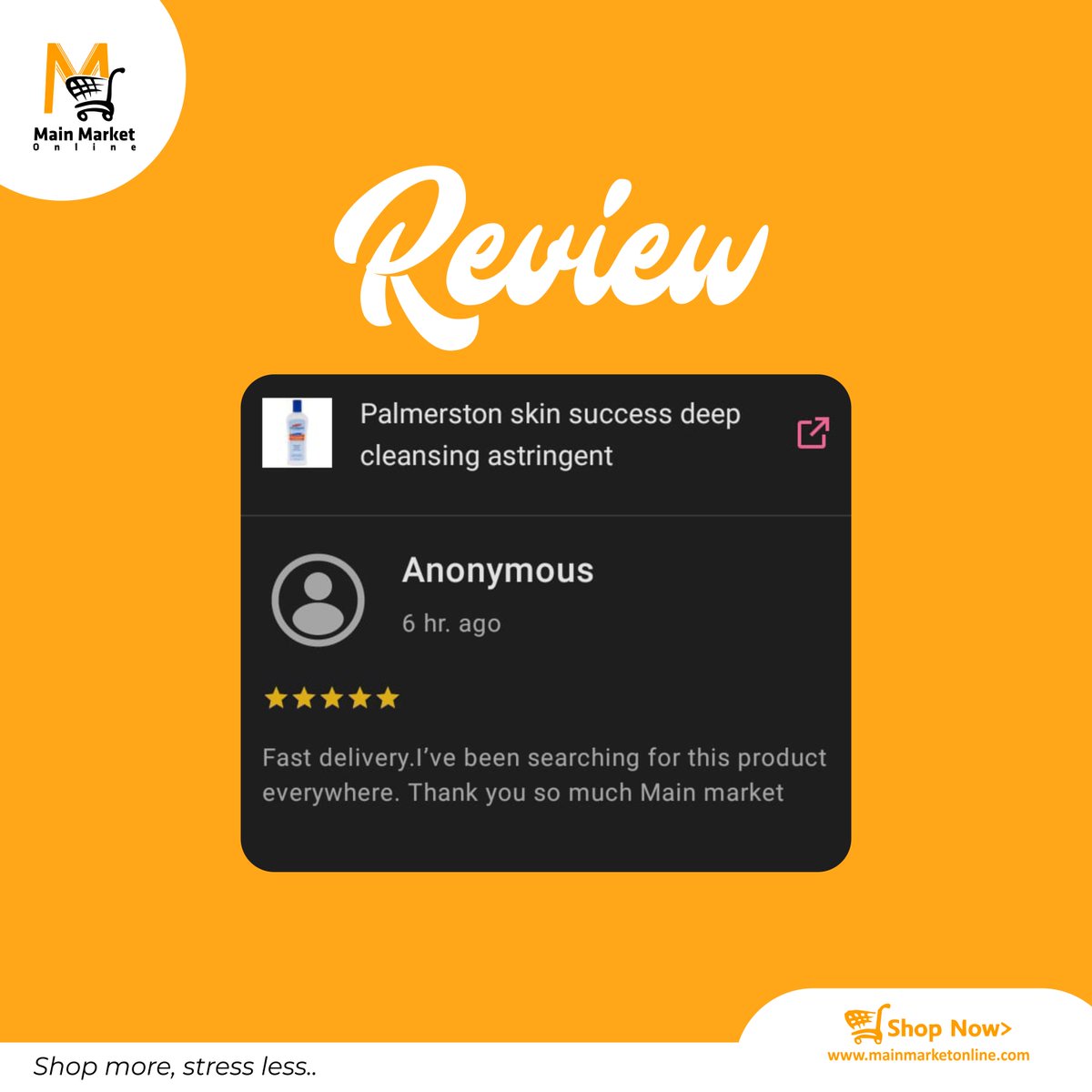 MainMarket's tweet photo. We deliver quality at all times. No cap.π
Check out our reviews when in doubt. π§‘
#mmoreviews #reviews
#mainmarketonline https://t.co/vGRATO0WWy