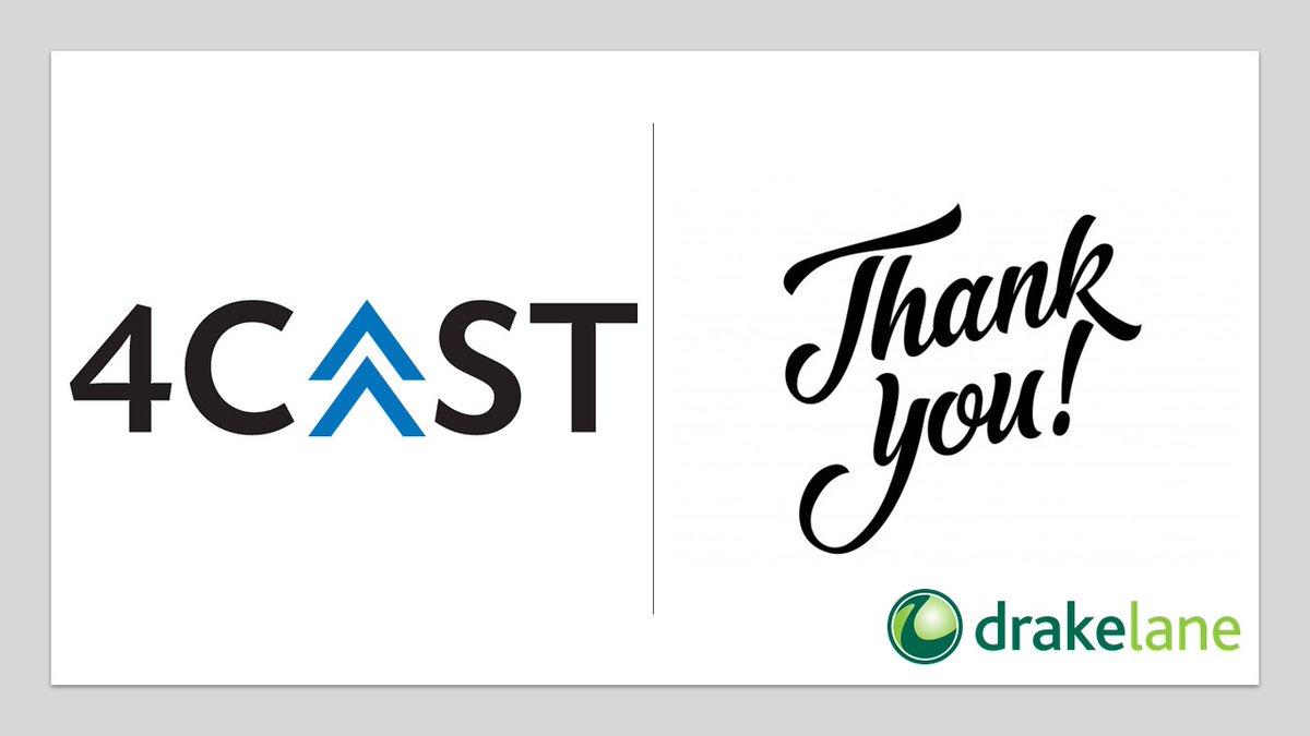 drake_lane's tweet photo. Many thanks to Drake Lane's fabulous customer base  - over 100 of whom attended the sessions - for their contributions in making this week's 4CAST User Groups so successful.   Full details here

https://t.co/MsqfgrSyTP https://t.co/ACAf4Cqpum