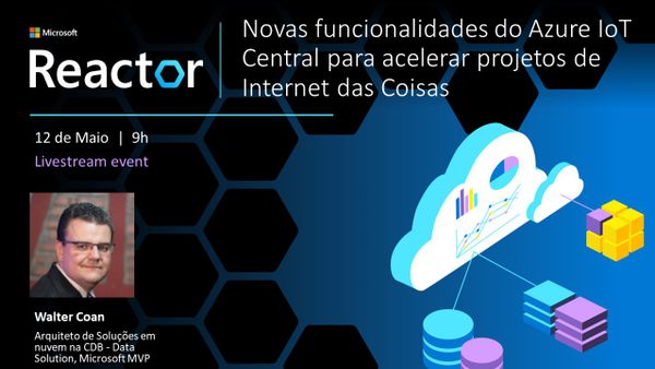 VictorDevRel's tweet photo. Ao vivo às 9h: conheça o funcionamento do #Azure #IoT Central como solução #aPaaS (Aplication Platform as a Service) para #InternetDasCoisas, com @waltercoan 

https://t.co/iXZoTnRQZl

#ReactorSaoPaulo #MicrosoftReactor #GlobalAzure #GlobalAzureDay #GlobalAzureDays #bolhadev https://t.co/PcxG83QhkM