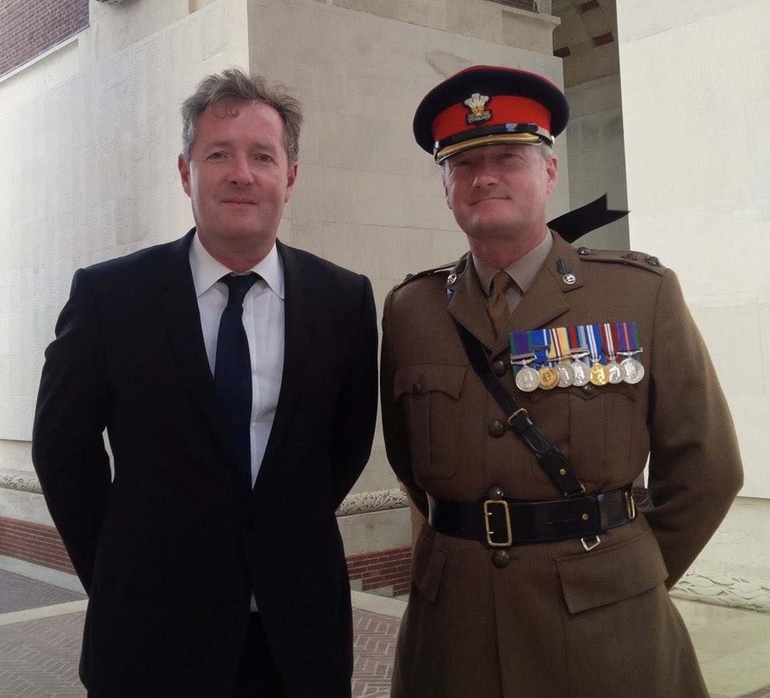 Piers Morgan (@piersmorgan) on Twitter photo Congrats to my brother Jeremy on his retirement from <a href="/BritishArmy/">British Army 🇬🇧</a> today after 37 years of service to his country including numerous war zones. Outstanding military career, outstanding bloke. Very proud of you Colonel <a href="/JeremyPM66/">Jeremy Pughe-Morgan</a> 👏👏👏 Congrats to my brother Jeremy on his retirement from <a href="/BritishArmy/">British Army 🇬🇧</a> today after 37 years of service to his country including numerous war zones. Outstanding military career, outstanding bloke. Very proud of you Colonel <a href="/JeremyPM66/">Jeremy Pughe-Morgan</a> 👏👏👏