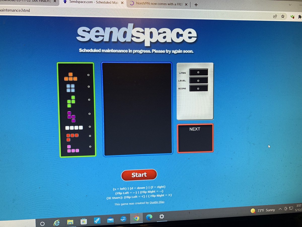 sportsxradio's tweet photo. Sue to @DspaceSen maintenance BS the archived show from Wednesday is not up yet - I tried at 10:30 PM- waited like they said and tried at 4 AM - still Maintenance Bill Crap- get it together #SendSpace @kenthomson87 https://t.co/0W3FnUs83W
