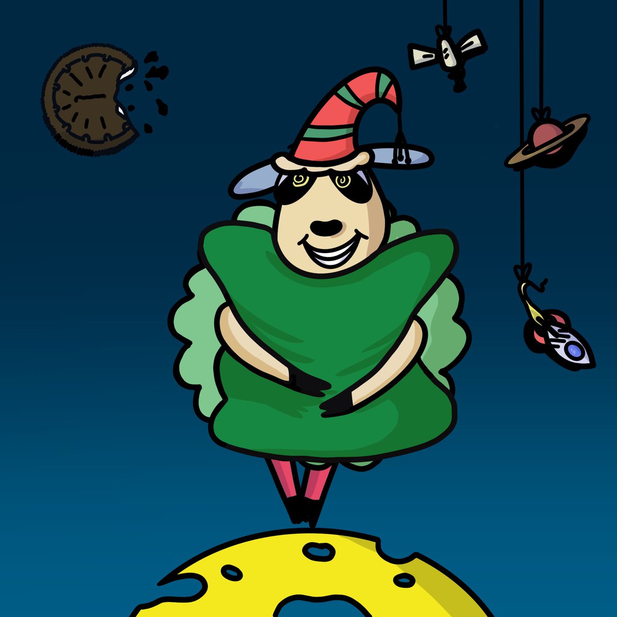 ffrankartt's tweet photo. Thursday it's friday eve!

The new art from the collection "Sleepless Sheep" is already available on @objktcom 

He's waiting for you to buy his.

https://t.co/S8IpZg1PPv

#nft #cartoon #tezos #objkt #NFTFAM #NFTCommunity #drop https://t.co/0daQp64JXZ