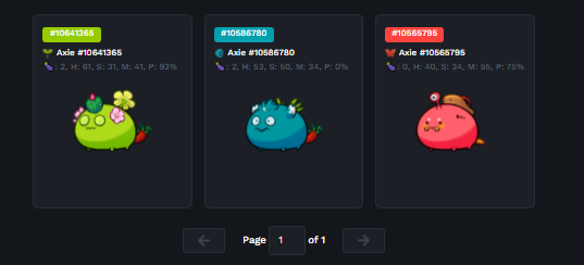 axie_rugan's tweet photo. Want some #AxieScholarships? Join my discord server and I will give you a team right away
$SLP
https://t.co/jjzpORVFE5
Here are the vacant teams
40%Scholar/60% Guild
if you can manage 1.8k MMR I will give you a 50/50 split https://t.co/mlxkqf5PBQ