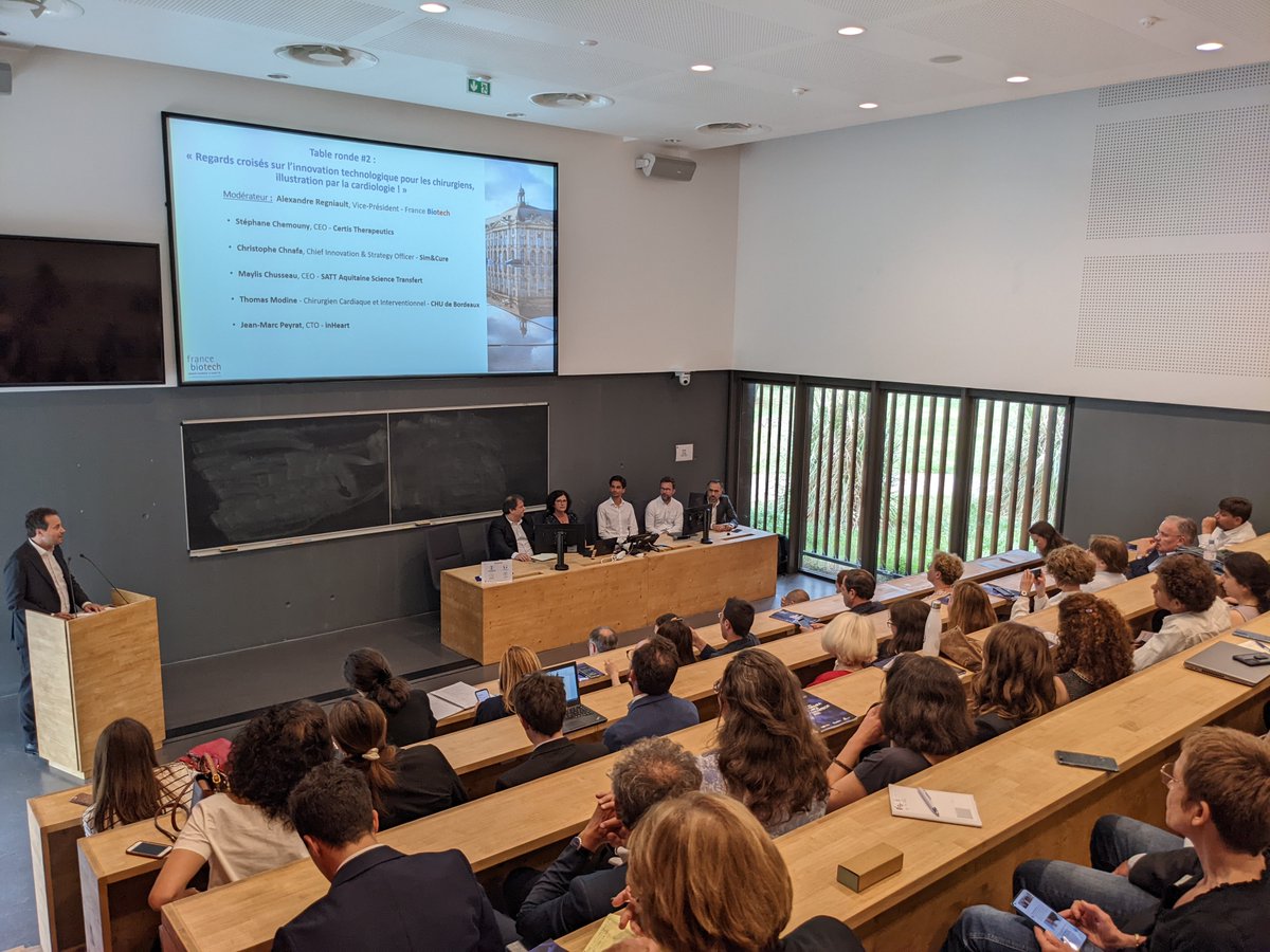 Aujourd'hui s'est tenue à Liryc la conférence "Coup de projecteur sur l’innovation en santé en Nouvelle-Aquitaine" co-organisée avec <a href="/FranceBiotech/">France Biotech</a>. Une journée avec les acteurs de l'innovation pour discuter des atouts et défis d’une filière en capacité de devenir leader européen
