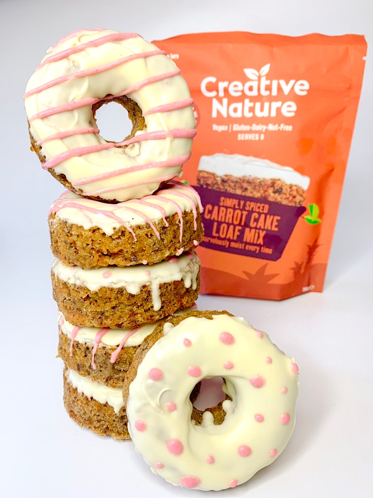 creativenature's tweet image. Carrot Cake Doughnuts 🍩⁠
⁠
We hope you are all enjoying Doughnut week because we definitely are. This time we used our #dairyfree Carrot cake mix to create these cute doughnuts.⁠
⁠
#doughnutweek #dairyfreedougnut #nutfreerecipe

creativenaturesuperfoods.co.uk/product/simply…