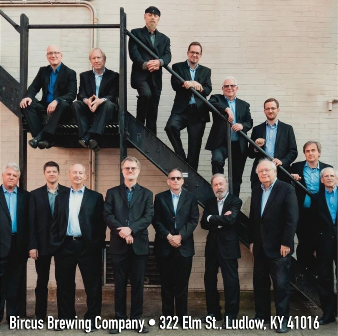 BIRCUSbeer's tweet photo. Tonight! The Blue Wisp Big Band takes the stage at Bircus Brewing Co. for a great Thursday night show. Get your tickets now and save a little on admission price.
.
.
.
#bluewisp #bigband #jazz #cincinnati #ky #onlyinludlow #ludlowky #dinnerandashow #thursday #livemusic #woodfired https://t.co/8ESrvYd1NA