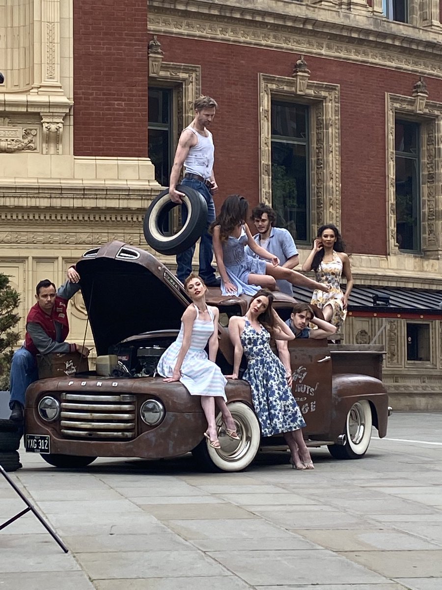 Great photo shoot yesterday to herald the arrival of Matthew Bourne’s The Car Man at the Royal Albert Hall. Very us!