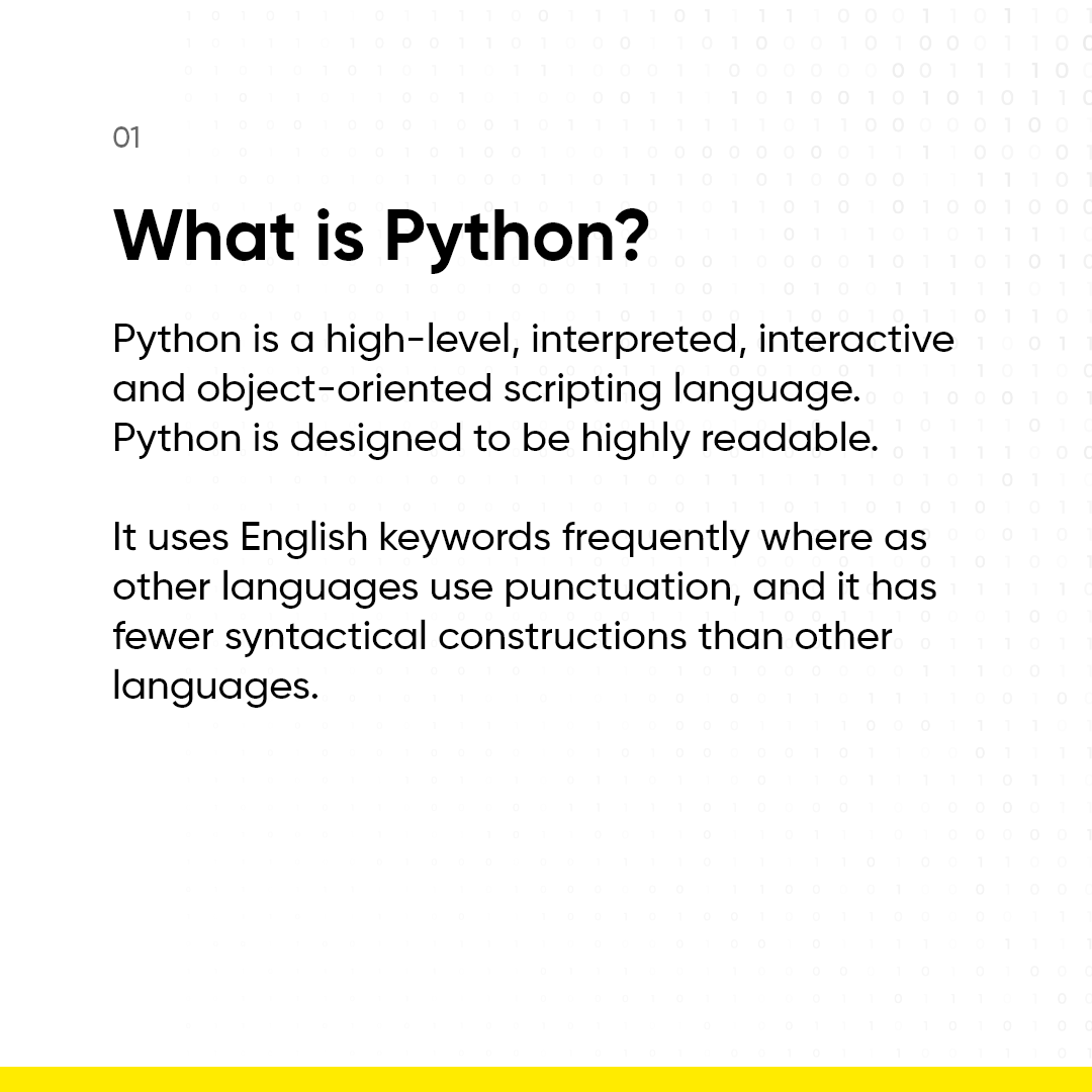 Codeyoung_india's tweet photo. Here are some concepts explained about python programming.

Python is a MUST for students and working professionals to become a great Software Engineer specially when they are working in Web Development Domain.

#CodeyoungKnowledge #coders #codeyoung #coding #programming #Thread https://t.co/6rfBOl1Joq